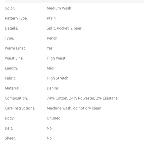 Jean skirt  size 0XL - Picture 10 of 11